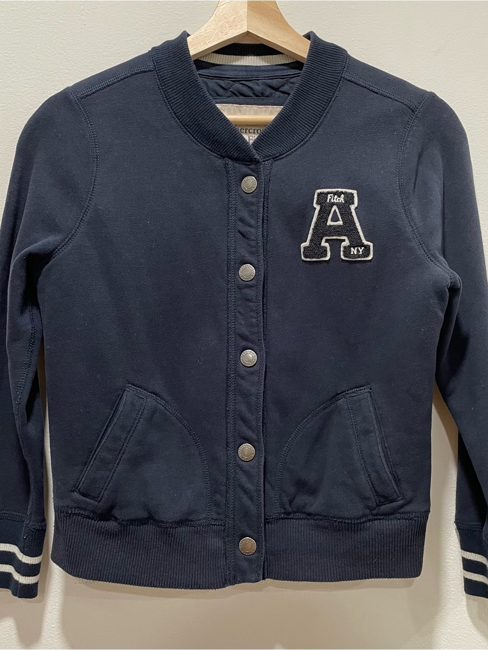 Abercrombie & Fitch Navy Quilted Jacket